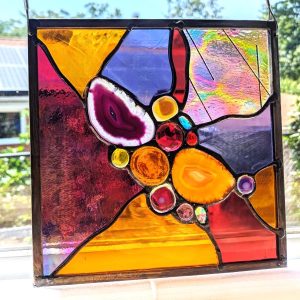 WIYI091 Contemporary Stained Glass Panel - Image 4